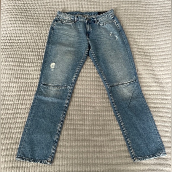 AllSaints Slit Boyfriend Jeans - Picture 4 of 9